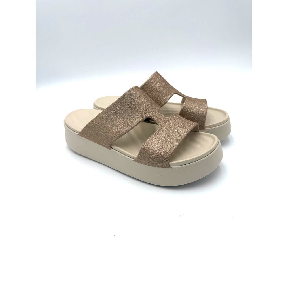 NWOT Crocs Women's Getaway Platform H-Strap Sandals - Stucco - Women's 10